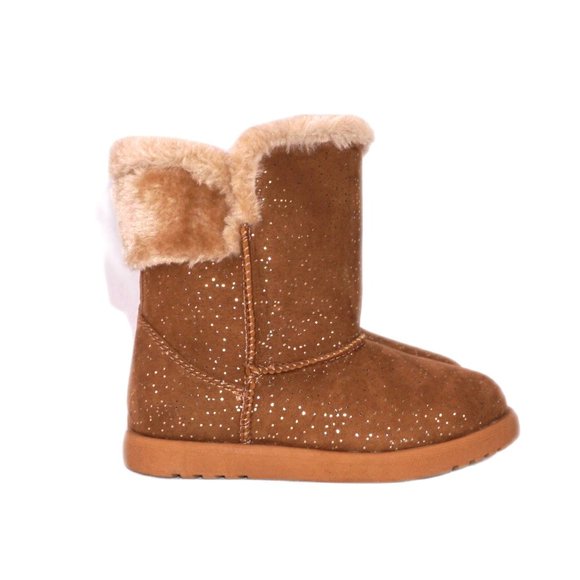 Roebuck & Co. Toddlers Size: 9 Faux Suede Ankle Winter Boots Booties Zip Up NEW - Picture 2 of 6